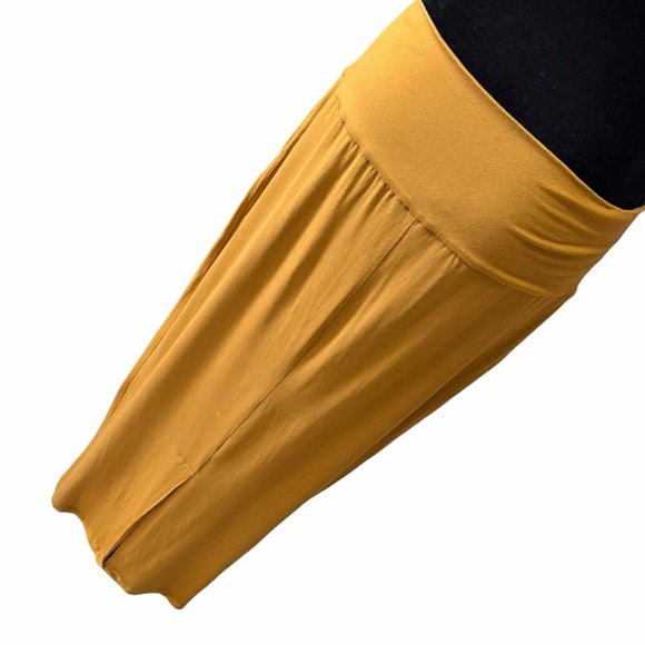 Eileen Fisher Jersey Maxi Skirt in Goldenrod Spring Summer Minimalist Medium - Picture 5 of 11